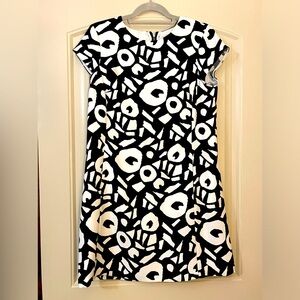Loft black and white dress